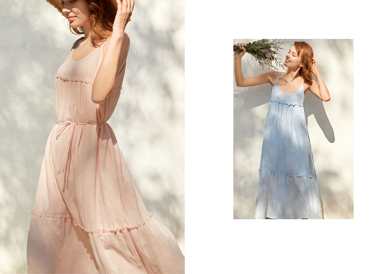 落英缤纷,法式家居服拍摄