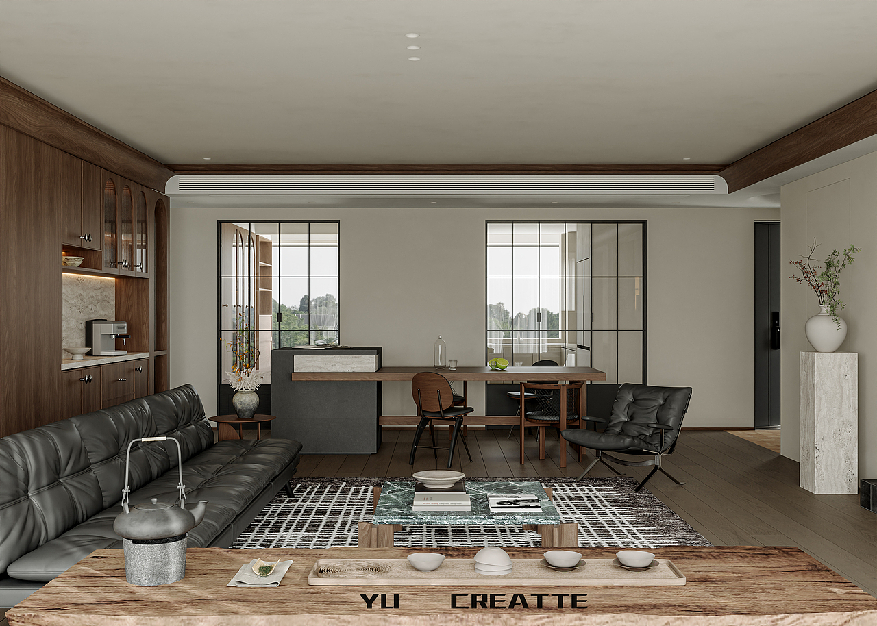 法式中古风客餐厅主人房丨近期表现（图ZMzg3OTE2Njg4） - 家装设计 - 站酷设计师嘛嘛嘛原创素材 - 站酷ZCOOL