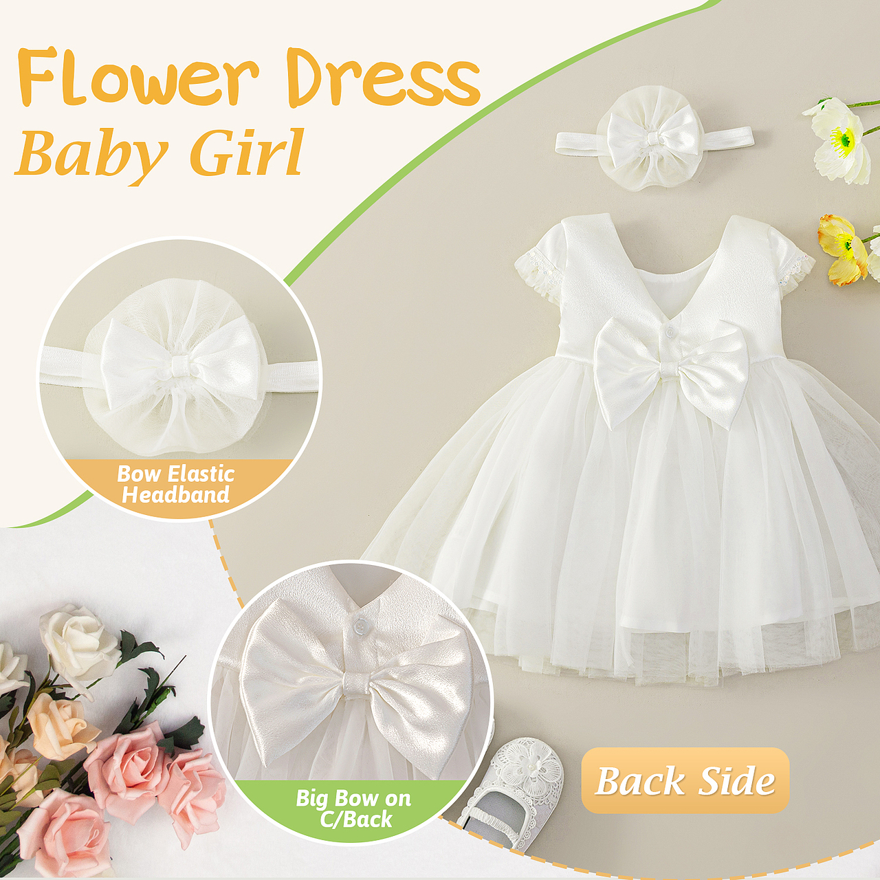 AIGC商业落地案例/亚马逊婴儿礼服主图与A+设计