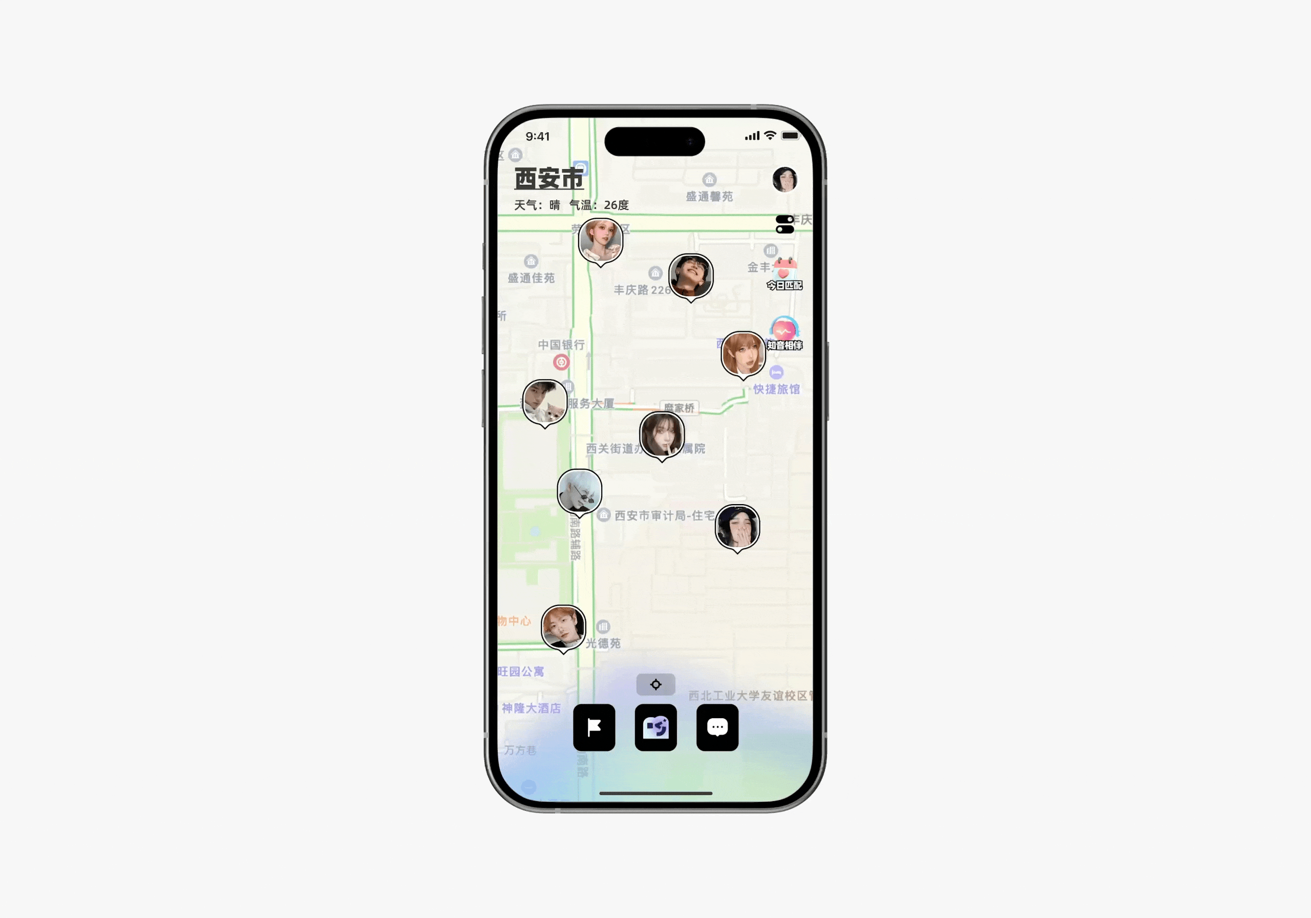 Winky目光｜地图式社交APP（图ZMzg3OTE4NTQw） - APP界面 - 站酷设计师Danger_Design原创素材 - 站酷ZCOOL
