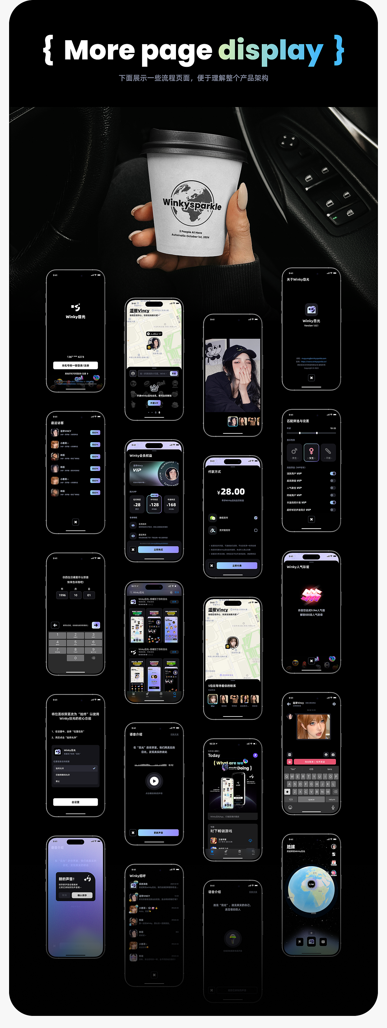 Winky目光｜地图式社交APP（图ZMzg3OTE4NzAw） - APP界面 - 站酷设计师Danger_Design原创素材 - 站酷ZCOOL