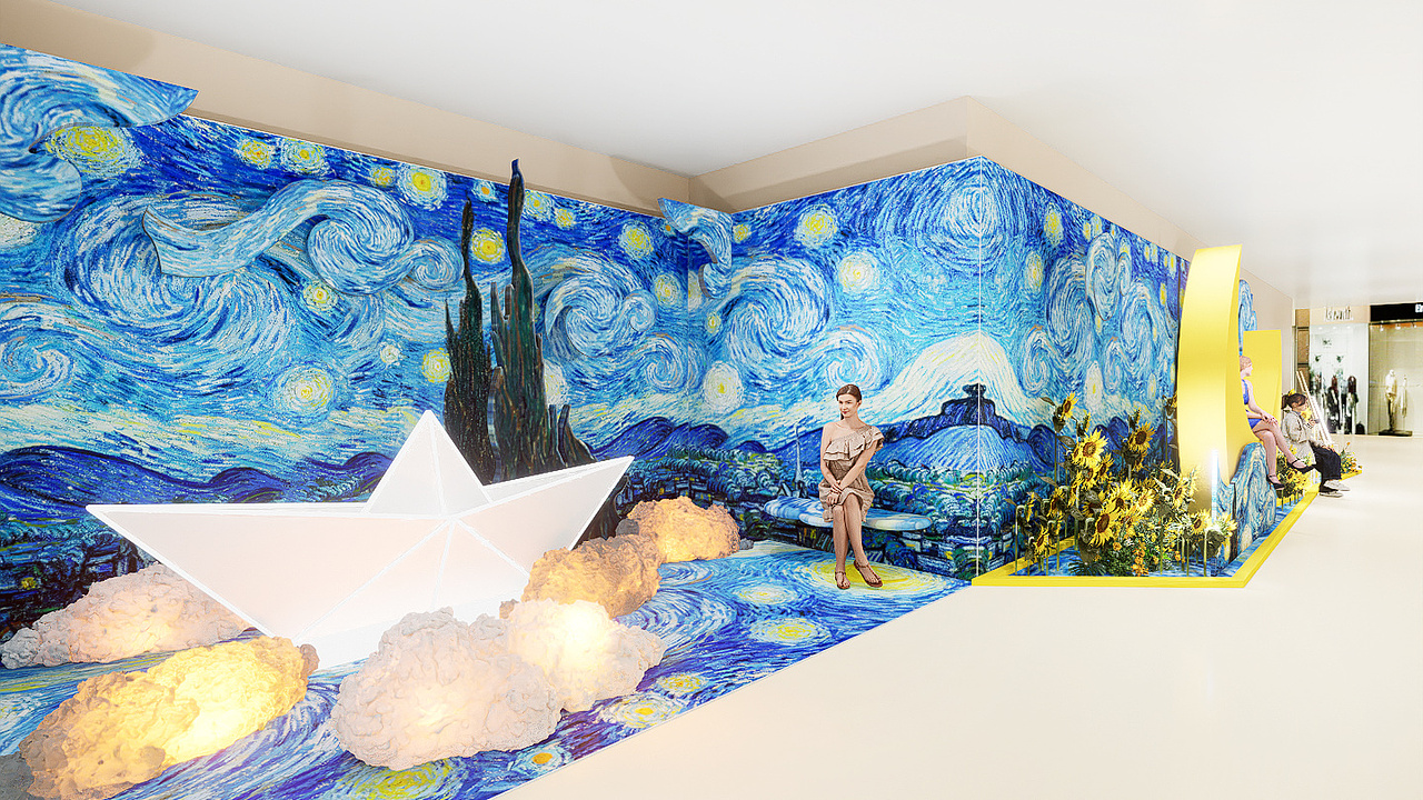 商场过道空间装饰（图ZMzg3OTE5NzU2） - 商业空间设计 - 站酷设计师咬人七原创素材 - 站酷ZCOOL