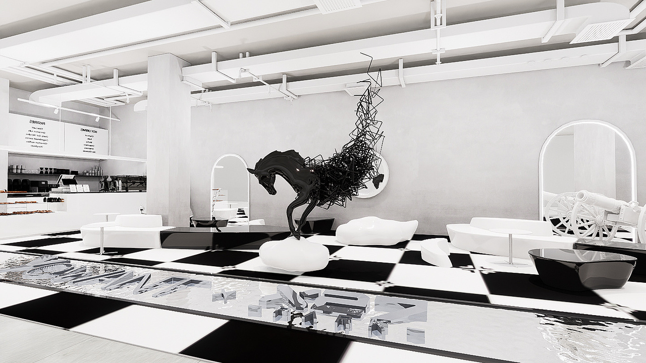 商场过道空间装饰（图ZMzg3OTE5ODI4） - 商业空间设计 - 站酷设计师咬人七原创素材 - 站酷ZCOOL