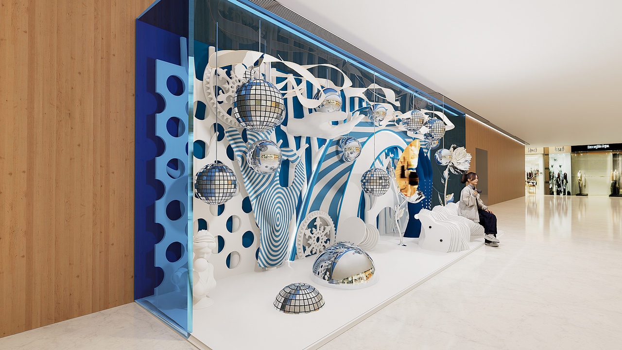 商场过道空间装饰（图ZMzg3OTE5ODky） - 商业空间设计 - 站酷设计师咬人七原创素材 - 站酷ZCOOL