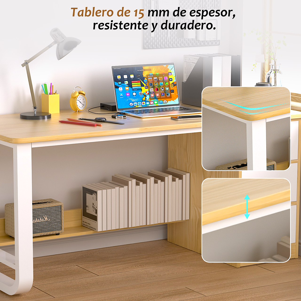 电脑桌建模渲染