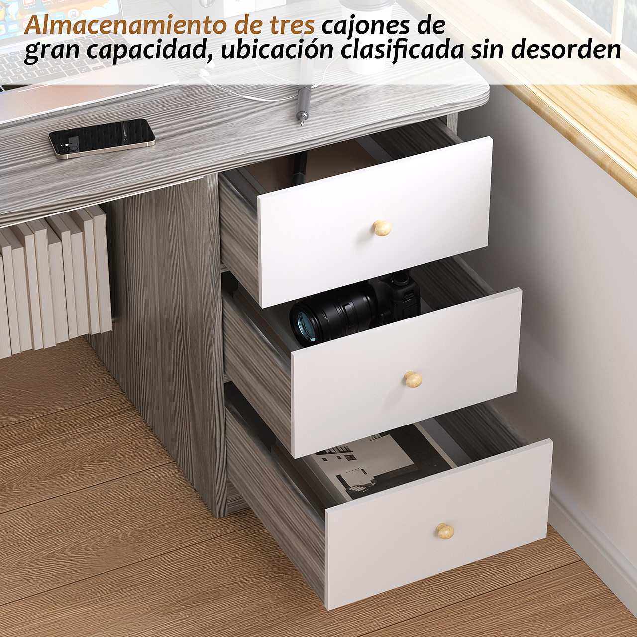 电脑桌建模渲染