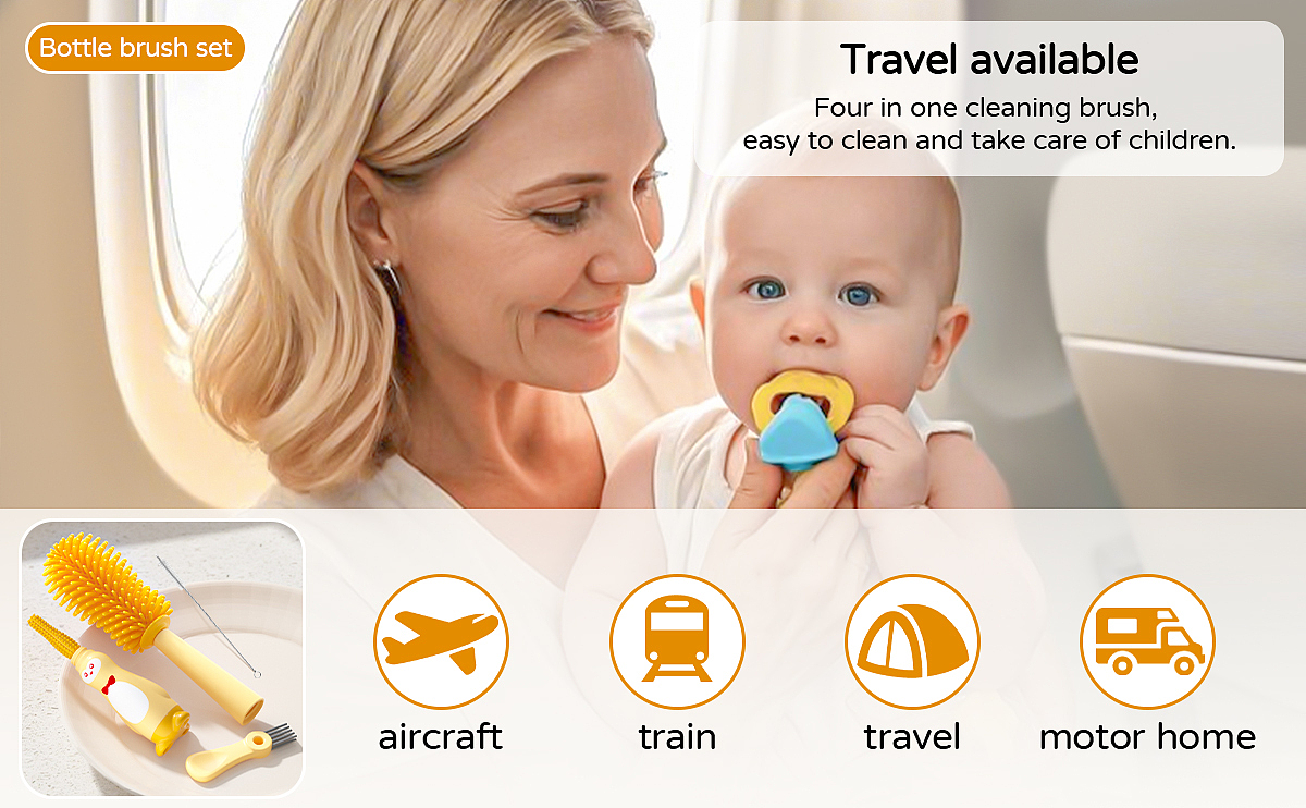 Amazon亚马逊设计 | 母婴类/奶瓶刷/多功能/硅胶