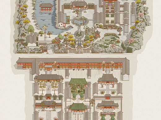 恭王府全景地图