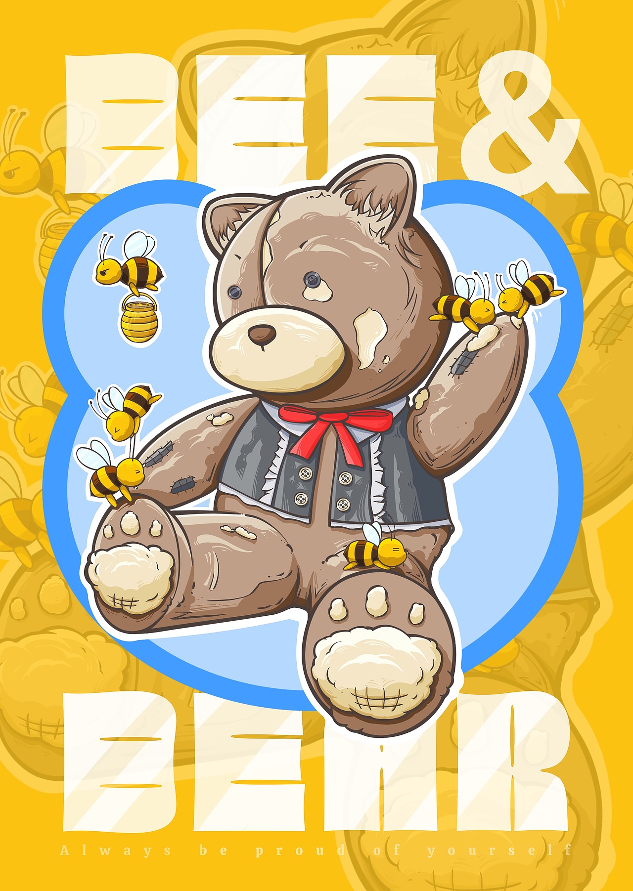 蜜蜂与布偶小熊