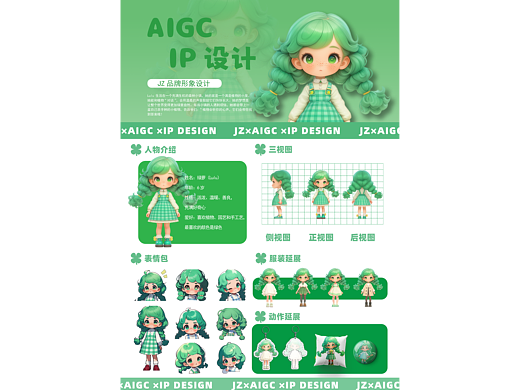 绿萝女孩Lulu｜治愈 IP形象设计