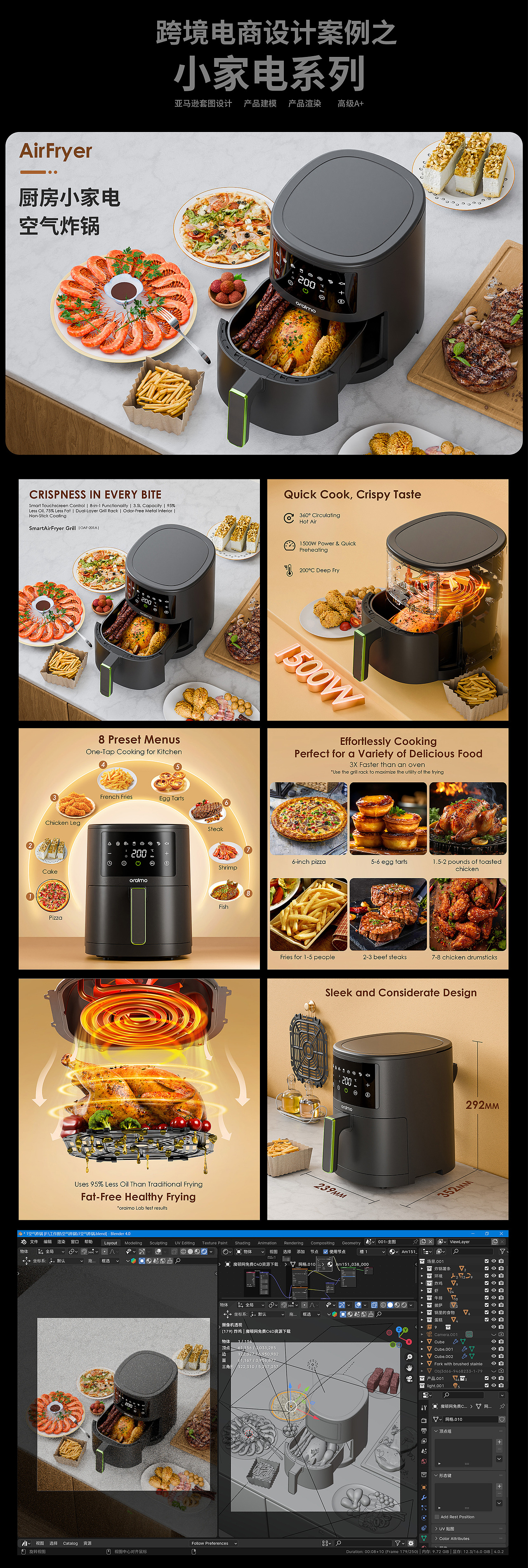 跨境电商的一些产品图片设计,小家电和户外