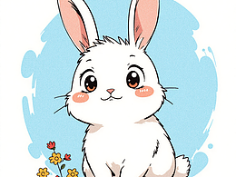 小兔子插画 十二生肖