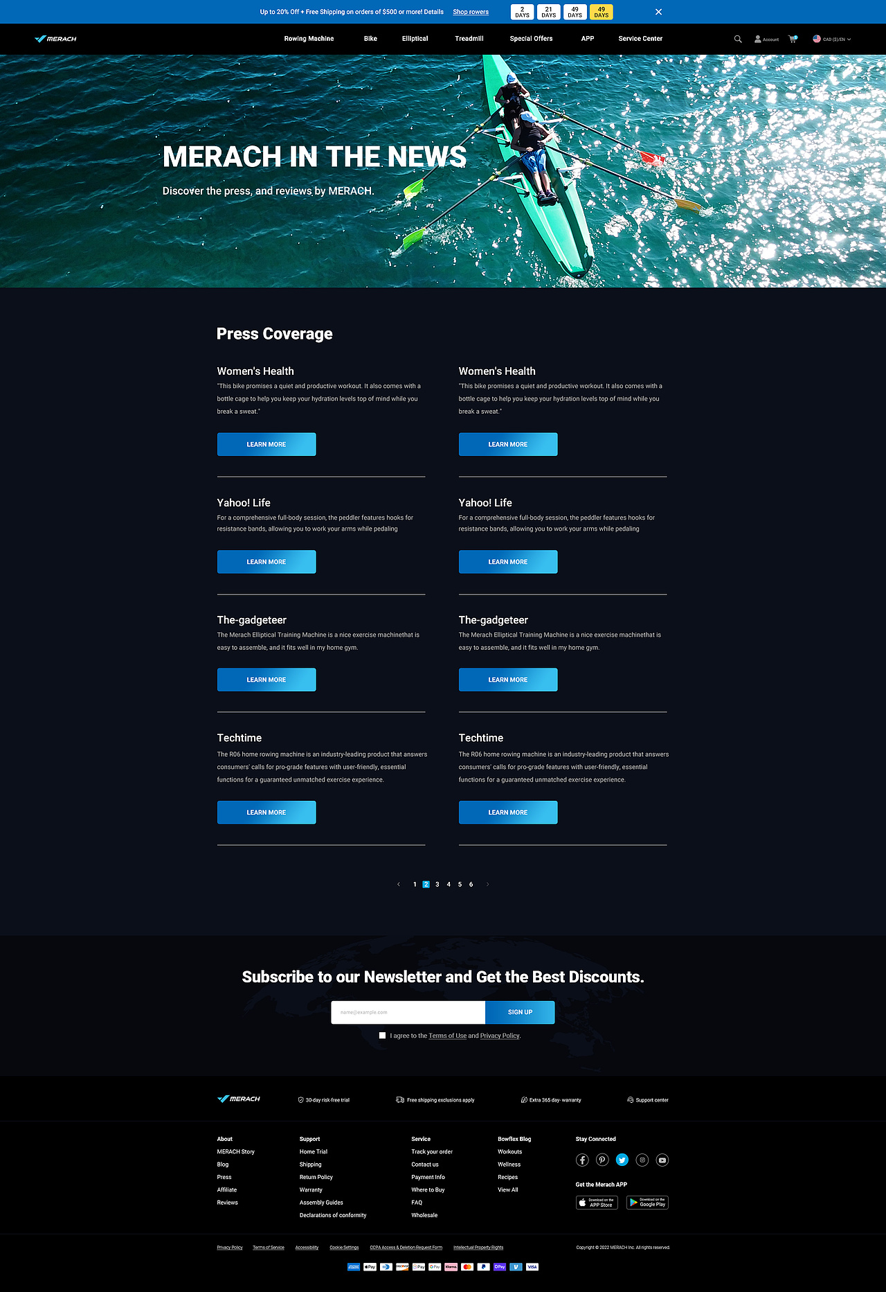 MERACH品牌网站建设shopify独立站网页详情页UI设计