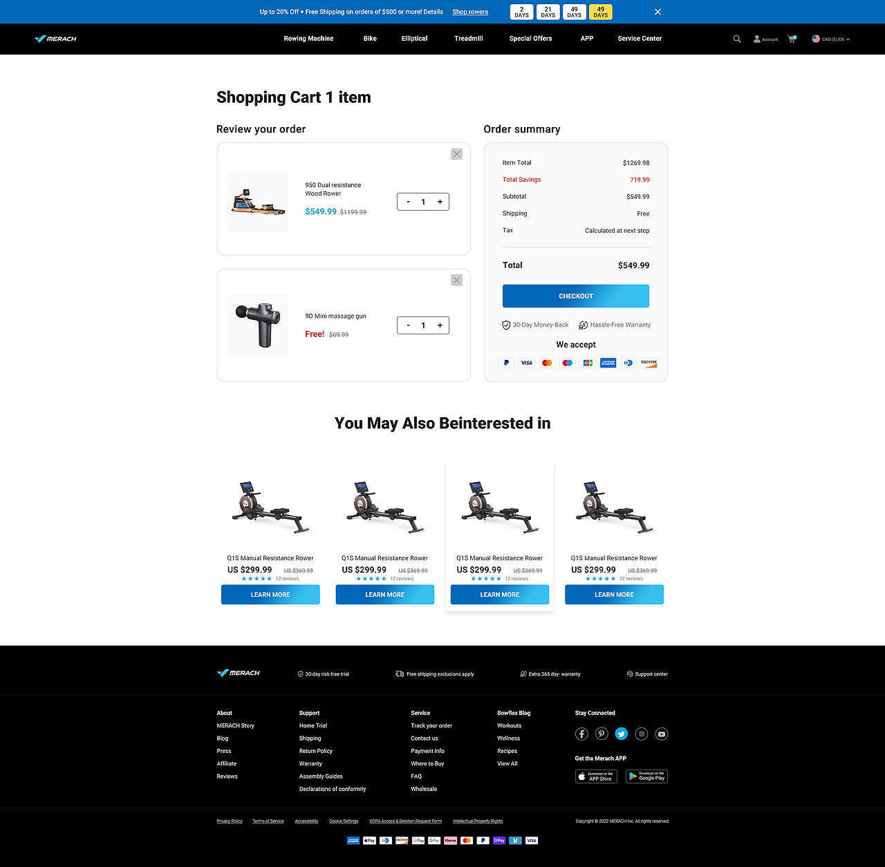 MERACH品牌网站建设shopify独立站网页详情页UI设计