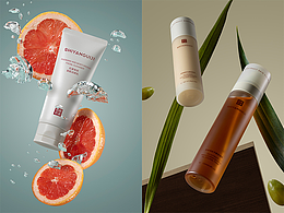 自然风格美妆氛围图