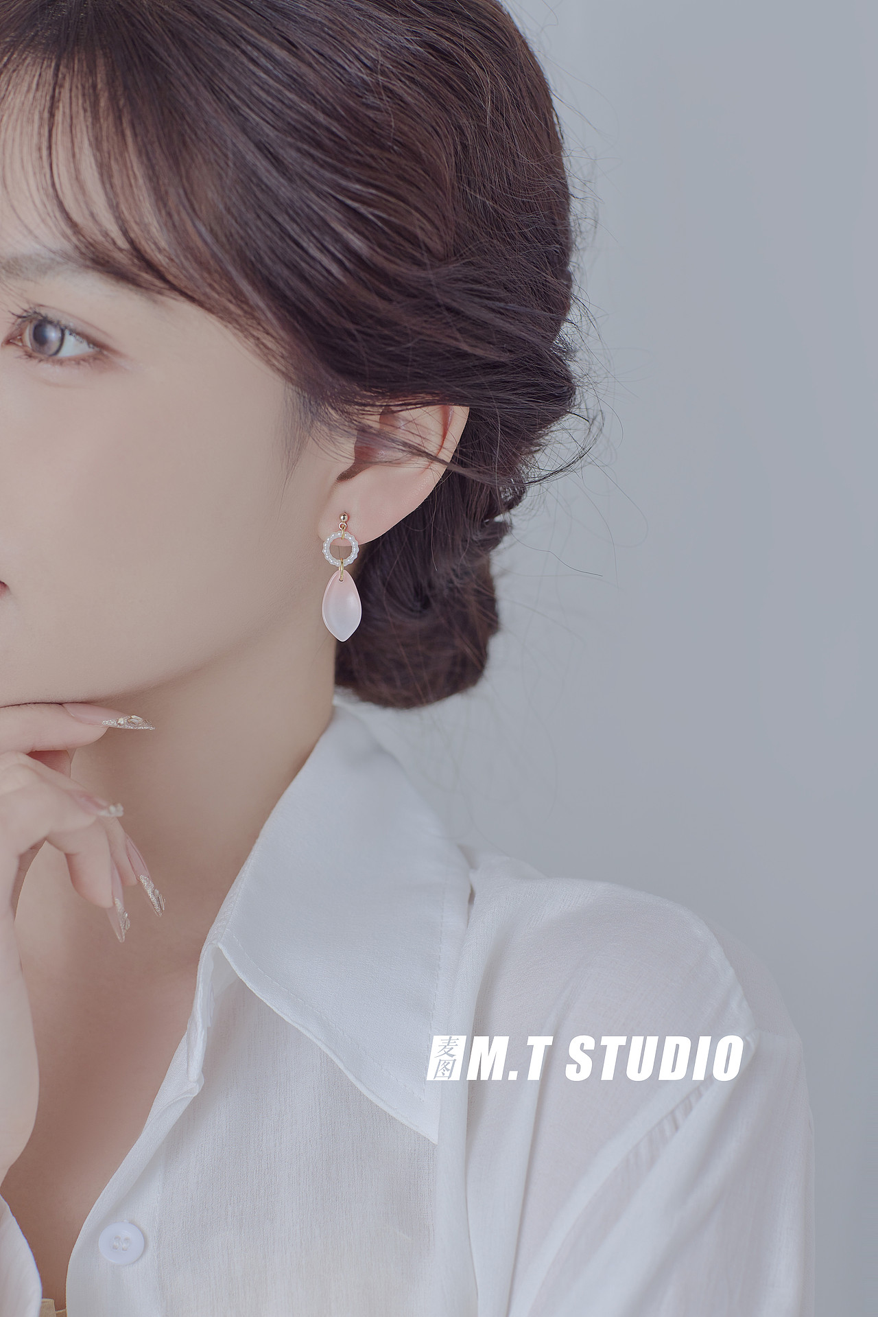 饰品耳饰吊坠模特拍摄 珠宝饰品模特拍照 日系氛围饰品