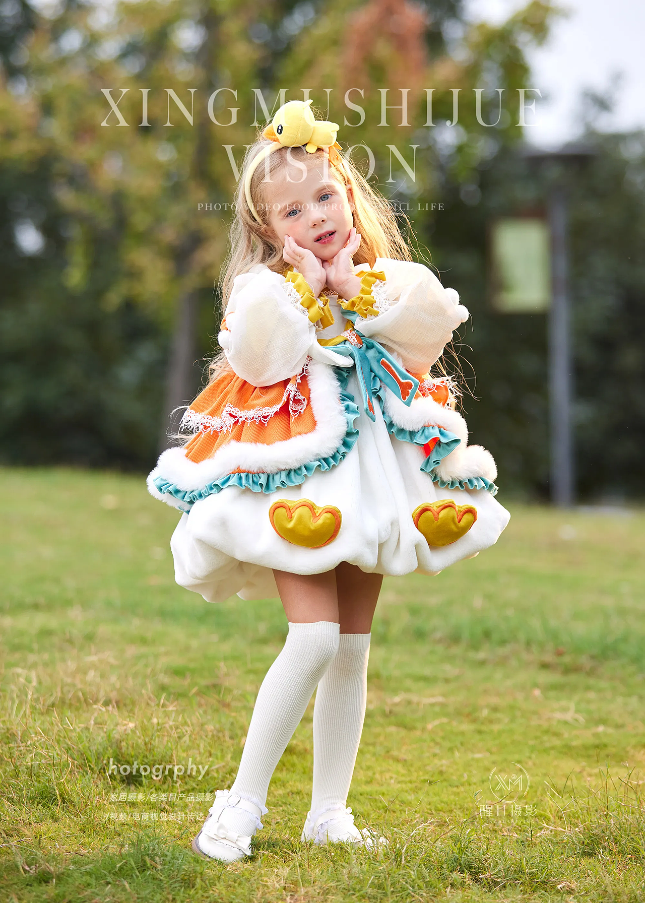 童装/可爱毛绒公主裙