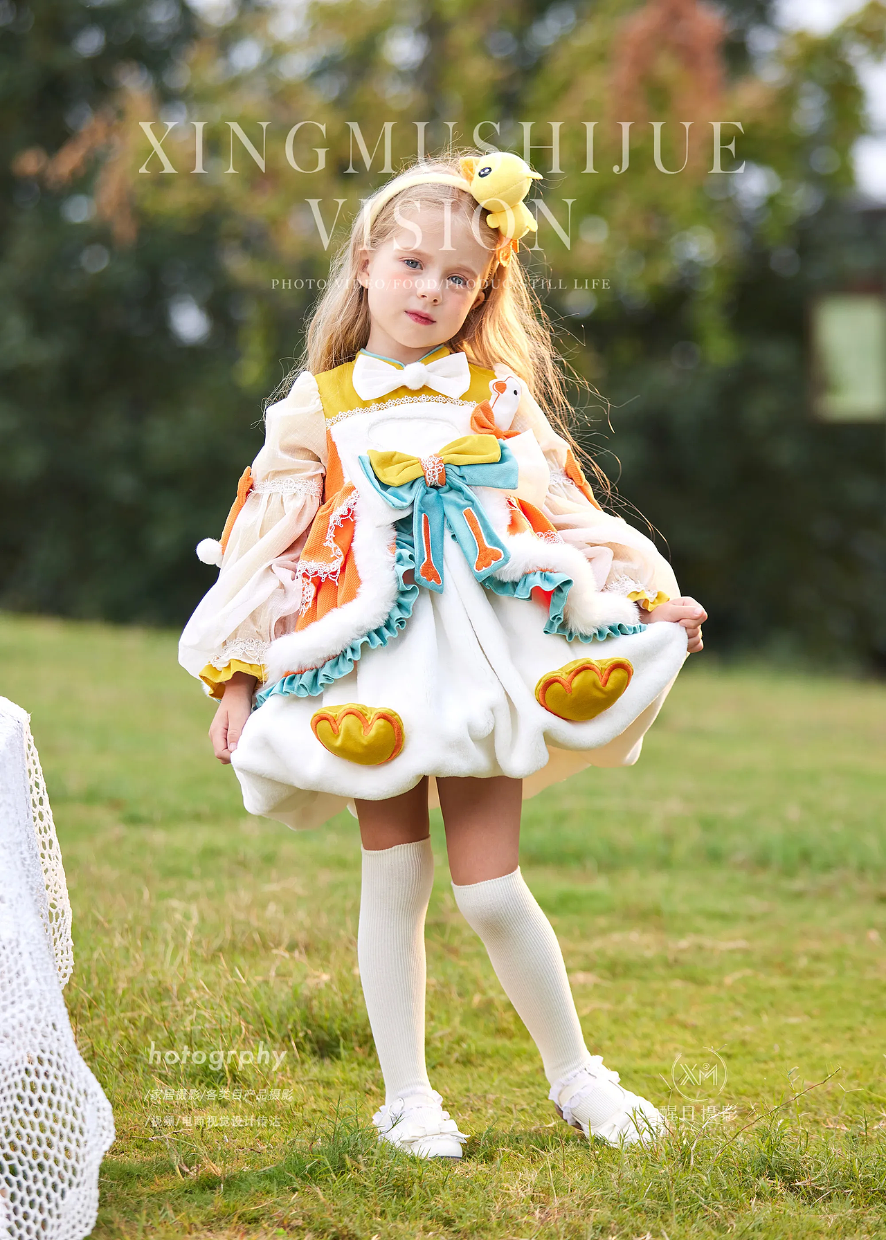 童装/可爱毛绒公主裙