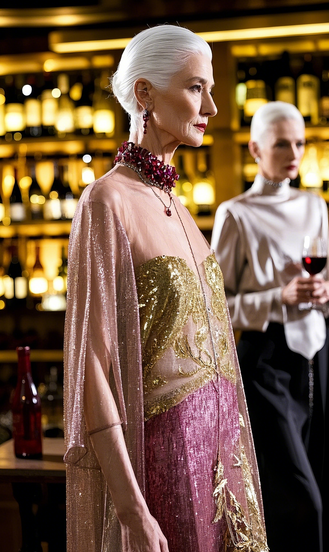 莲花主题春夏亚麻羊绒混纺轻礼服