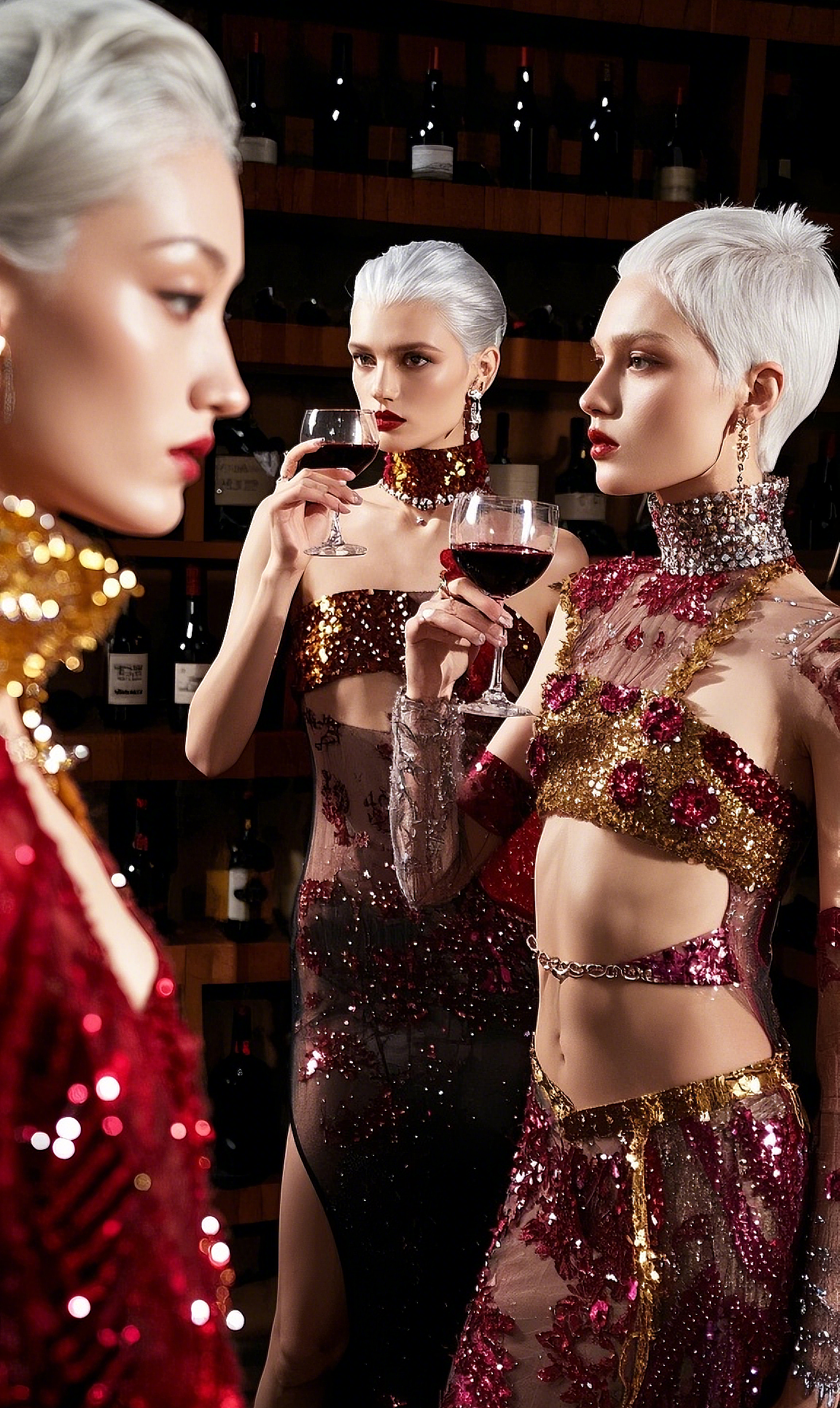 莲花主题春夏亚麻羊绒混纺轻礼服