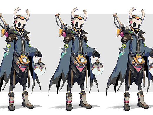 3dmax-空洞骑士长大版本角色建模教程。3dmax建模基础