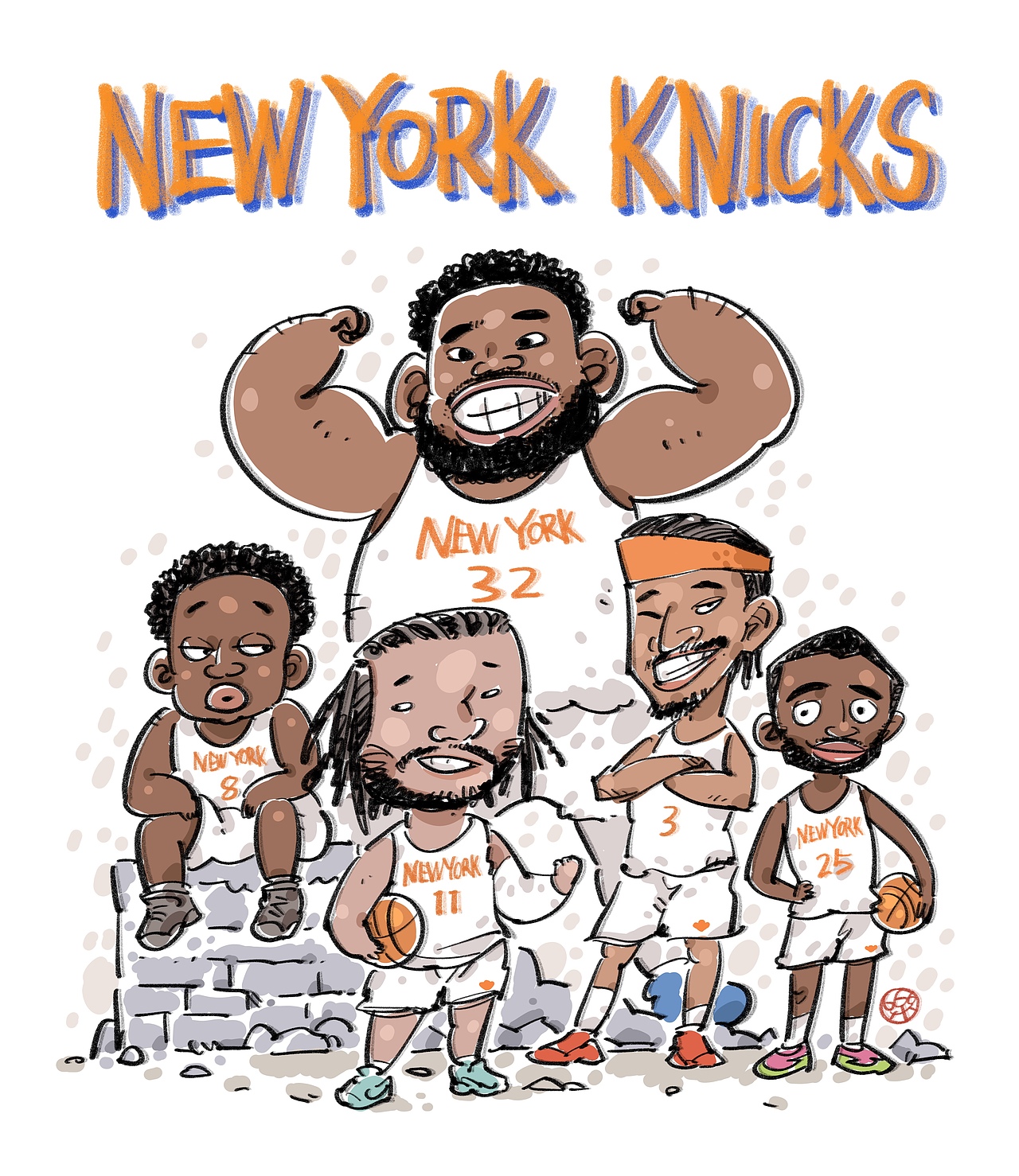 漫画湖人队（图ZMzg4MDYyOTQw） - 单幅漫画 - 站酷设计师Leleevil原创素材 - 站酷ZCOOL