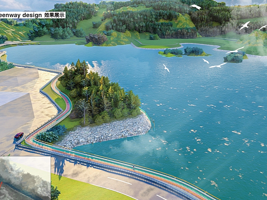 宜昌市宜都市青山湖驳岸景观