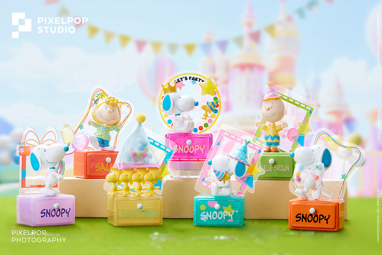 史努比派对主题-盲盒手办摄影（图ZMzg4MDgzNTE2） - 产品摄影 - 站酷设计师皮皮工作室原创素材 - 站酷ZCOOL