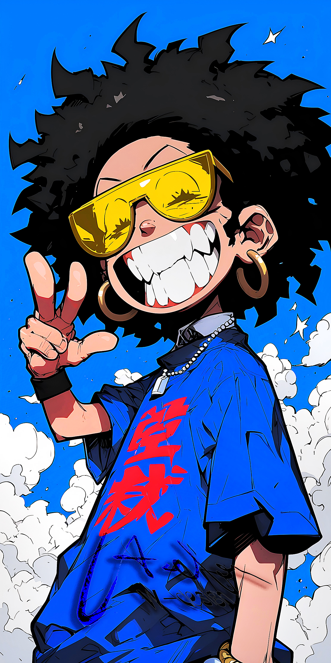 《酷炫蓝色の卡通人儿》