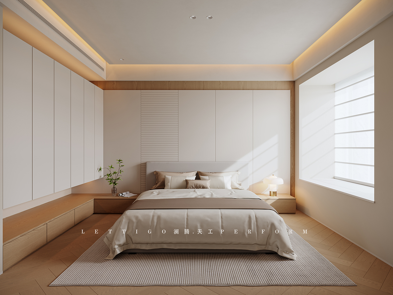 现代简约+原木，高级，干净（图ZMzg4MDkyODUy） - 家装设计 - 站酷设计师澜腾天工表现李工原创素材 - 站酷ZCOOL