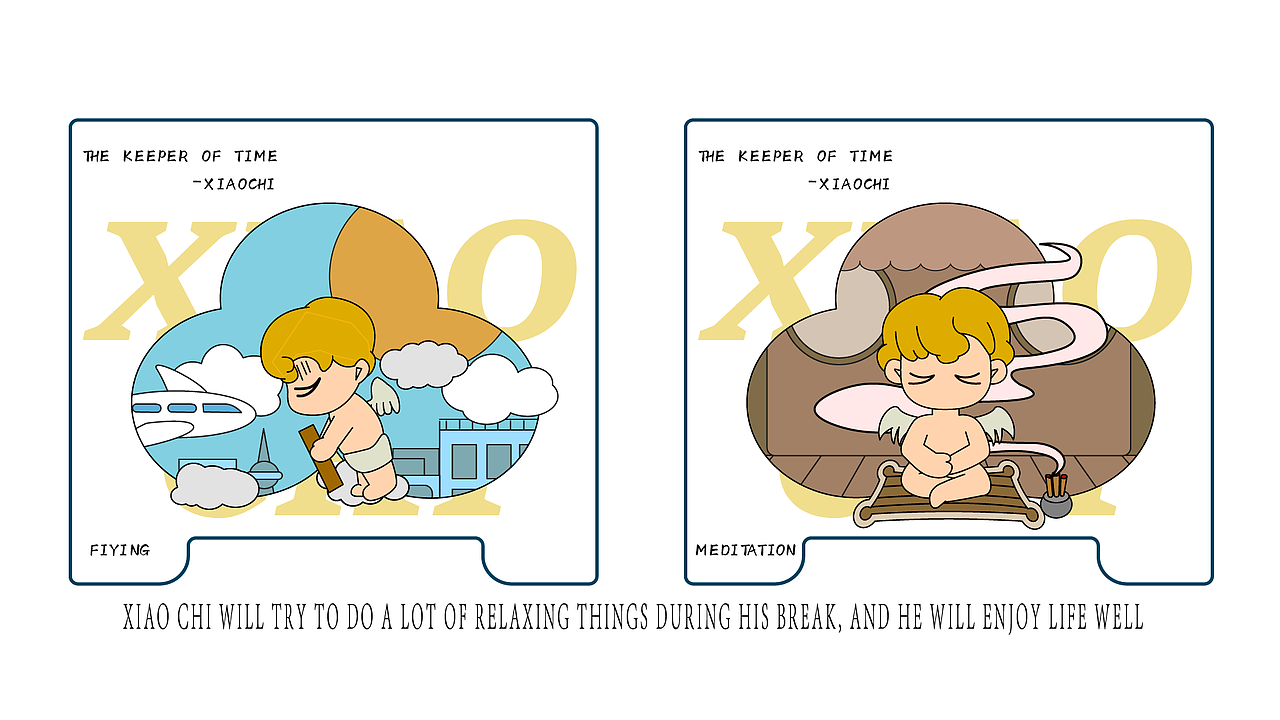 时光守护者小迟-潮玩ip形象设计（图ZMzg4MTA0NTc2） - IP形象 - 站酷设计师是evan嗷原创素材 - 站酷ZCOOL