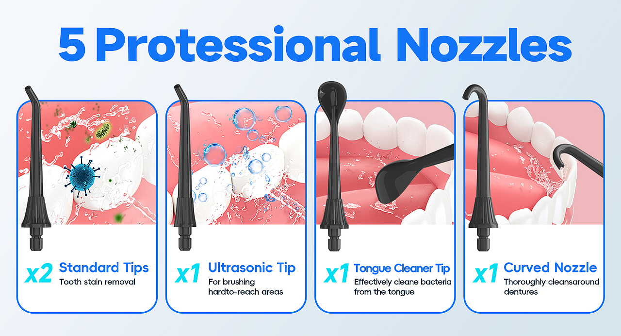 亚马逊跨境设计 冲牙器 渲染 平面 小家电类目