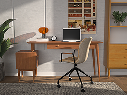 C4D+OC渲染器，室内场景渲染练习