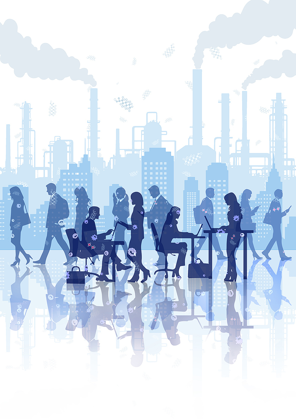 工业城市室内暴露