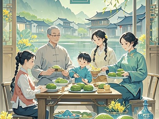 清明时节包青团啦