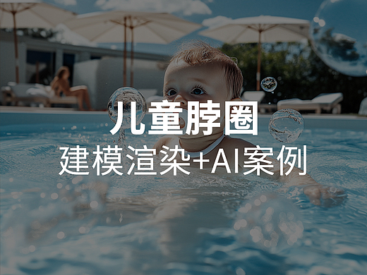 儿童脖圈建模渲染+Ai案例分享