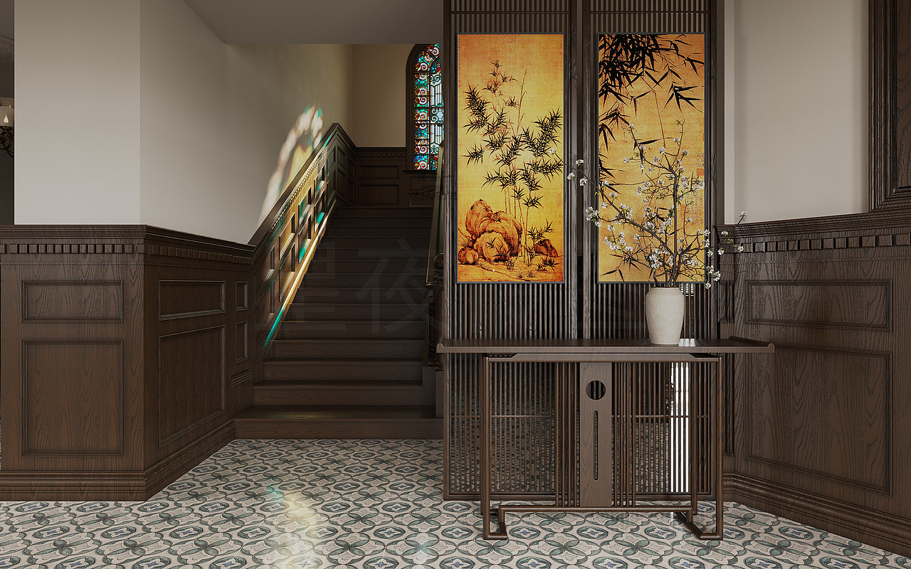 民国风室内效果图设计