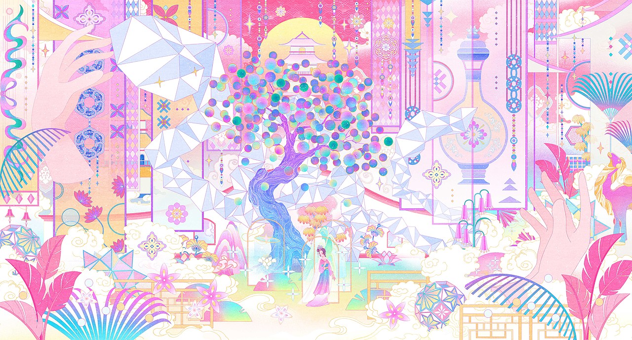 胥引·仙京梦（图ZMzg4MTQ1NjMy） - 商业插画 - 站酷设计师艺璟原创素材 - 站酷ZCOOL