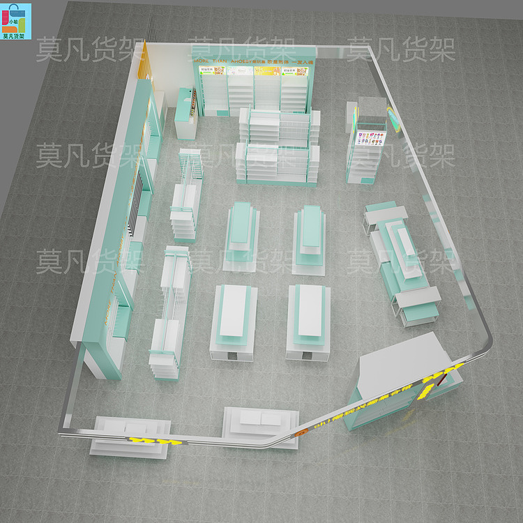 莫凡货架厂家供货-文创店文具展示柜安装简便