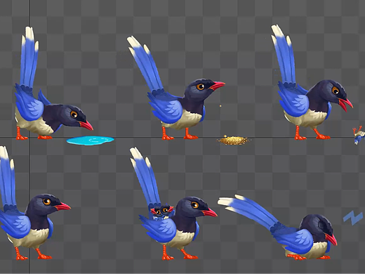 spine寵物動(dòng)效2（個(gè)人主頁(yè)-ZNzE2NTY3OTI=） - 動(dòng)效設(shè)計(jì) - 站酷設(shè)計(jì)師生魚片9186原創(chuàng)素材 - 站酷ZCOOL