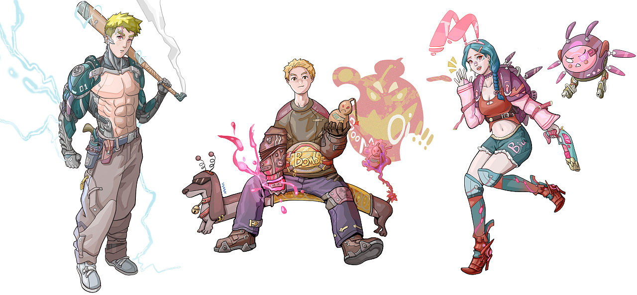 角色設(shè)計（圖ZMzg4MTYxNTY4） - 游戲原畫 - 站酷設(shè)計師99H_ao原創(chuàng)素材 - 站酷ZCOOL