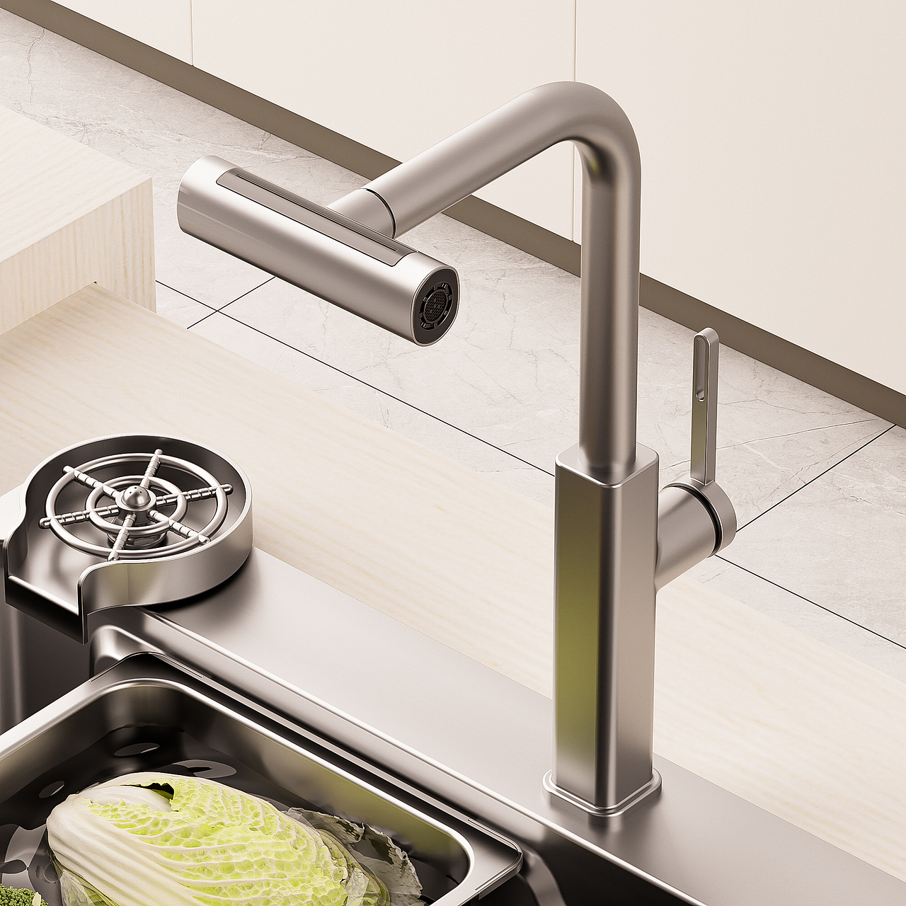 三维渲染--厨房水槽