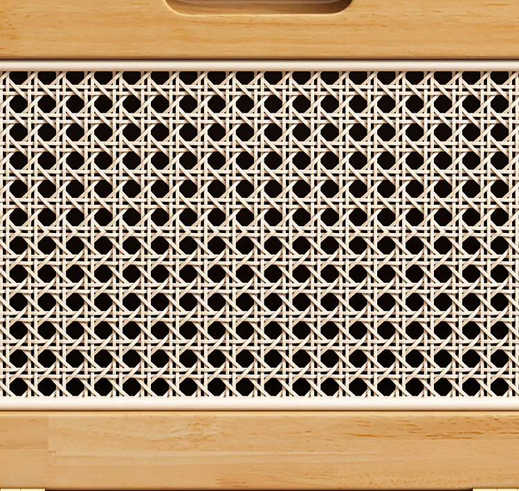 家具效果图-实木床头柜