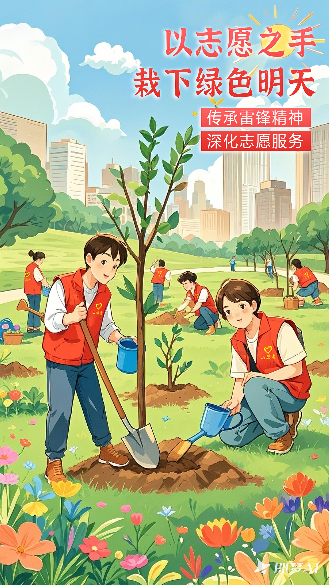 AI创作 —— 传承雷锋精神