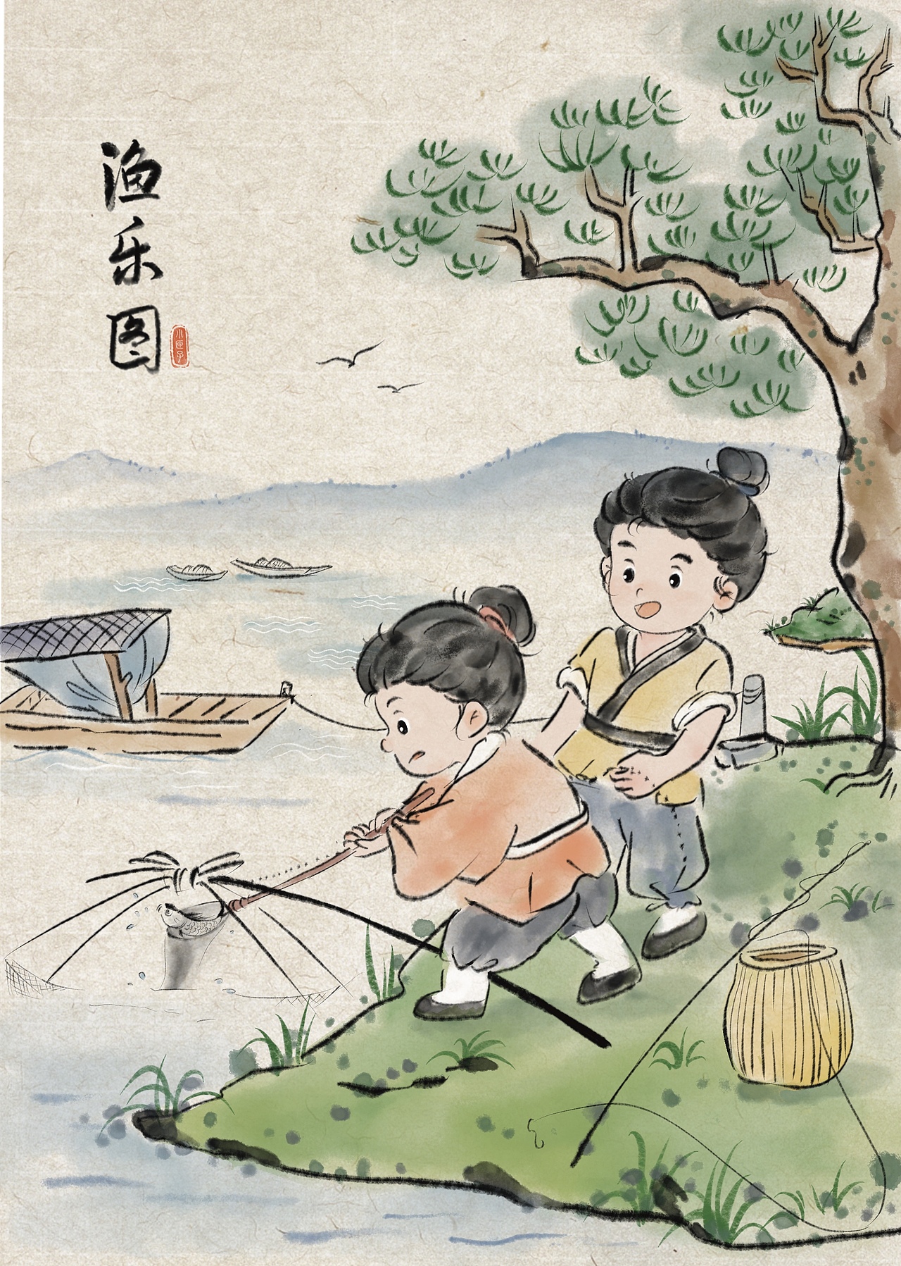 春日系列（圖ZMzg4MTg3MzA4） - 兒童插畫 - 站酷設計師小匣子插畫原創(chuàng)素材 - 站酷ZCOOL