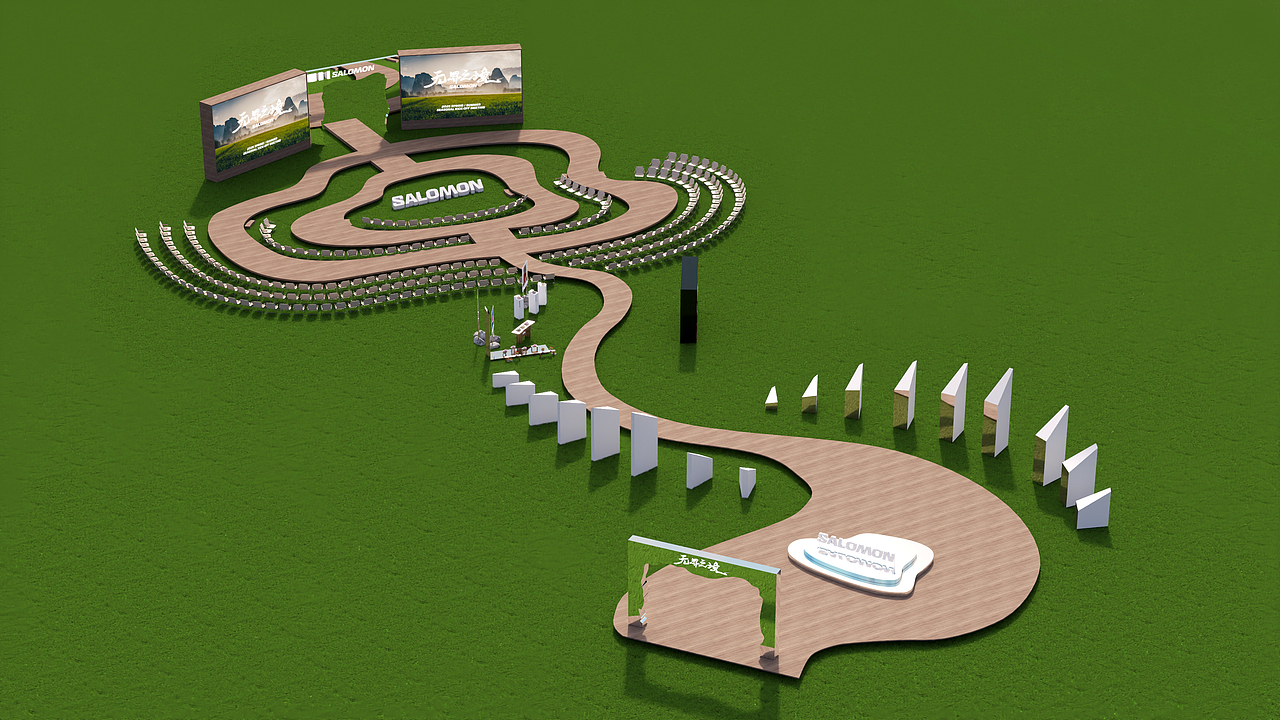 Salomon崇左秀场设计分享（图ZMzg4MTk1NTg0） - 其他三维 - 站酷设计师哼哈二将的二将原创素材 - 站酷ZCOOL