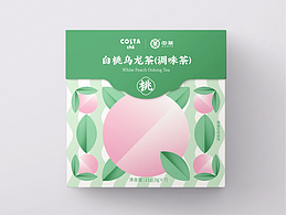 包装设计｜中茶×COSTA联名 白桃乌龙冷泡茶