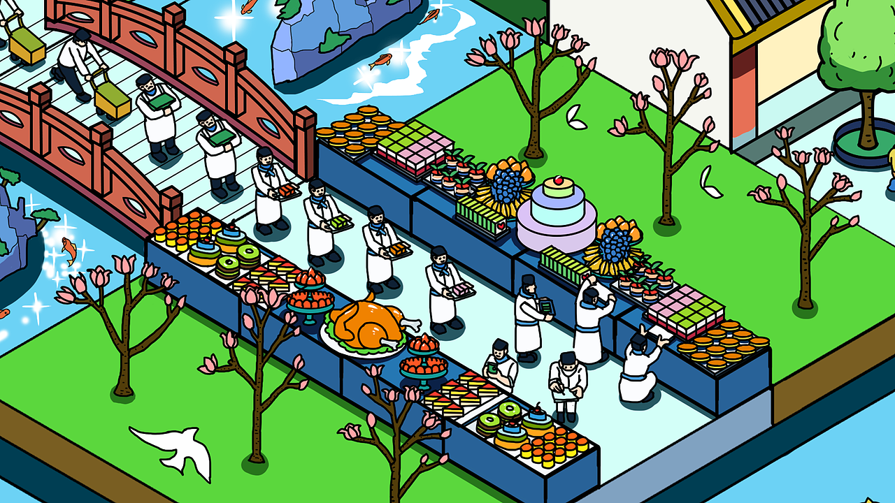 春游-2.5D场景插画（图ZMzg4MjAwMTg4） - 商业插画 - 站酷设计师小程的画原创素材 - 站酷ZCOOL