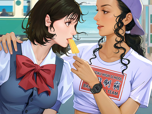 【镰仓の夏｜晴子×彩子的橘子味心动时刻🏀】  