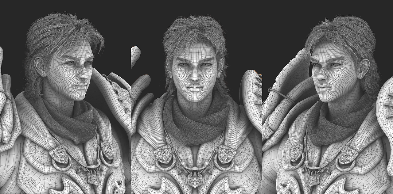 三维角色作品:虚拟角色_河西剑客肖像_同时寻找合作